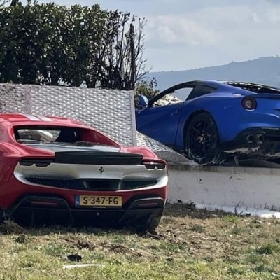Video: Σφοδρό τρακάρισμα με δύο Ferrari μετά από... απογείωση!