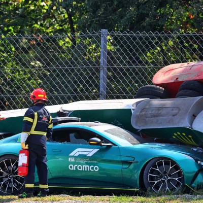 Σοβαρό τρακάρισμα για το safety car στο Grand Prix της Monza [video]