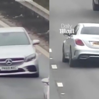 Οδηγός Mercedes τράκαρε και έχασε τον έναν τροχό - Του πήραν το δίπλωμα για 5 χρόνια [video]