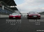 Tesla VS 458 Speciale