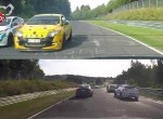 BMW M3 Crash - Megane RS Slalom