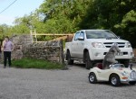 Dog Drives small Rolls Royce