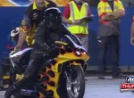 Bikers end up finishing Thunder 400 drag race on football 2016