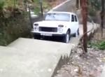 Extreme car climbing Lada