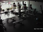 Tesla Model S crash into a gym