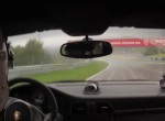 Porsche GT3 997 almost CRASH on the WET