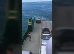 SUV Rolls Off Ferry