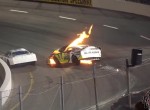 Mike Jones Late Model Crash and Fire
