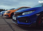 Honda Civic Type R vs Hyundai i30 N vs Renault Megane RS