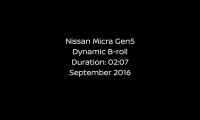 Nissan MICRA Dynamic b-roll