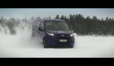 Work vans drift on ice_ 2014 Arctic Van Challenge