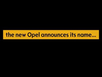 Adam.. The new Opel!