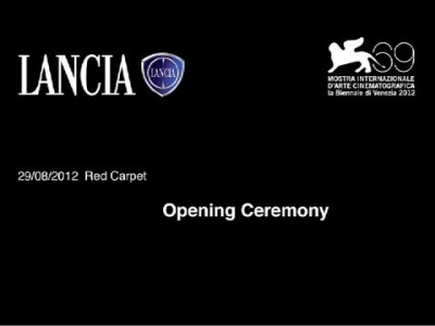 VENICE FILM FESTIVAL 2012 OPENING CEREMONY