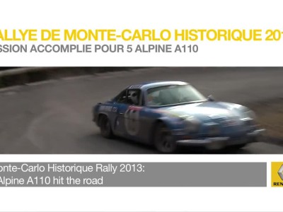 Rallye Monte-Carlo Historique 2013 -  Alpine A110