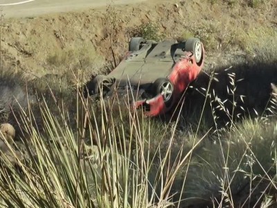 Ferrari Crash Mulholland