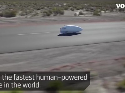 World’s Fastest Human-Powered Vehicle Hits 89 MPH