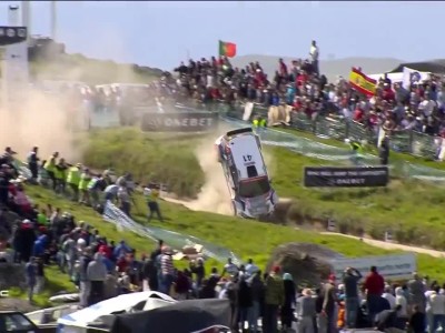 WRC 2017 Portugal Gilbert Crash
