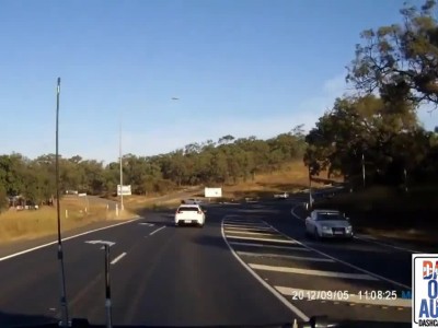 Toyota Supra flies off