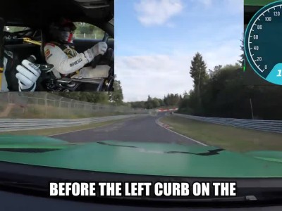 Καθοδηγεί με κλειστά τα μάτια σε όλο το  Nurburgring
