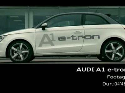 Audi A1 e-tron footage