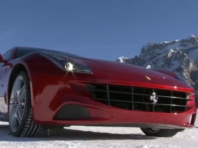 Ferrari FFs go slalom skiing